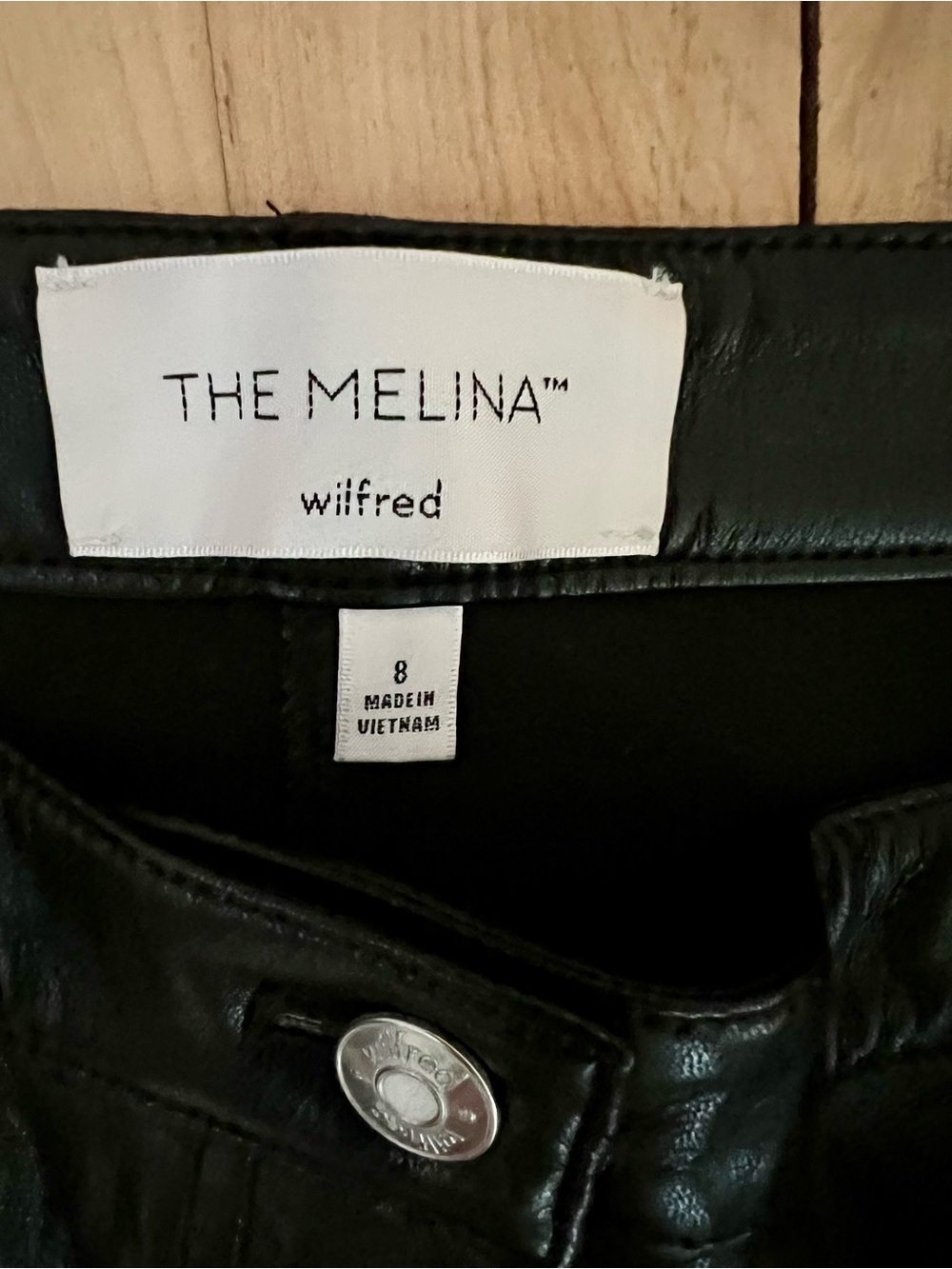 The Melina Vegan  Leather  Pant Size 8